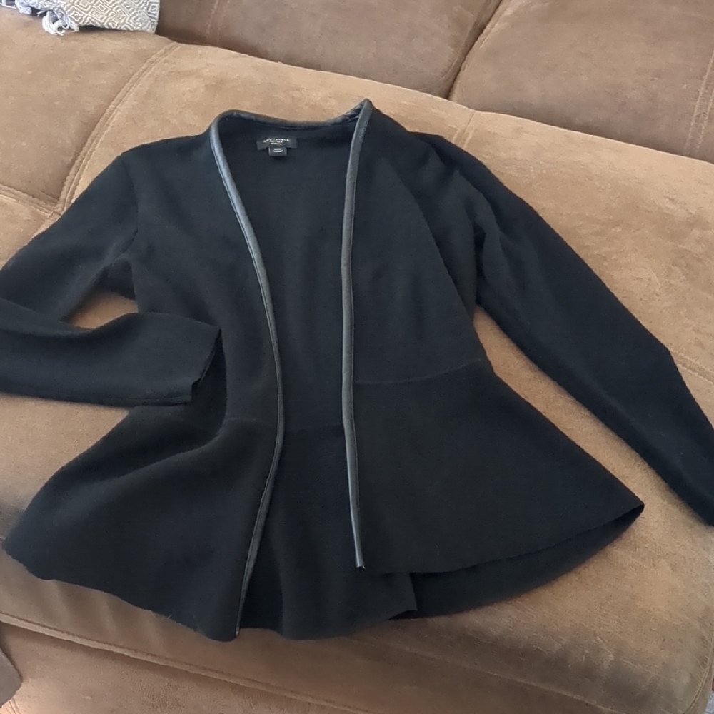 Ann Taylor Black Blazer with Peplum Design